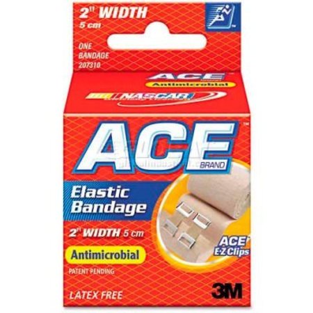 3M ACE 207310 Elastic Bandage with E-Z Clips, 2" 207310